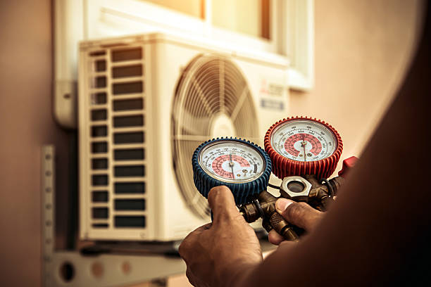 Professional Hvac technician working in Greenfield, MA